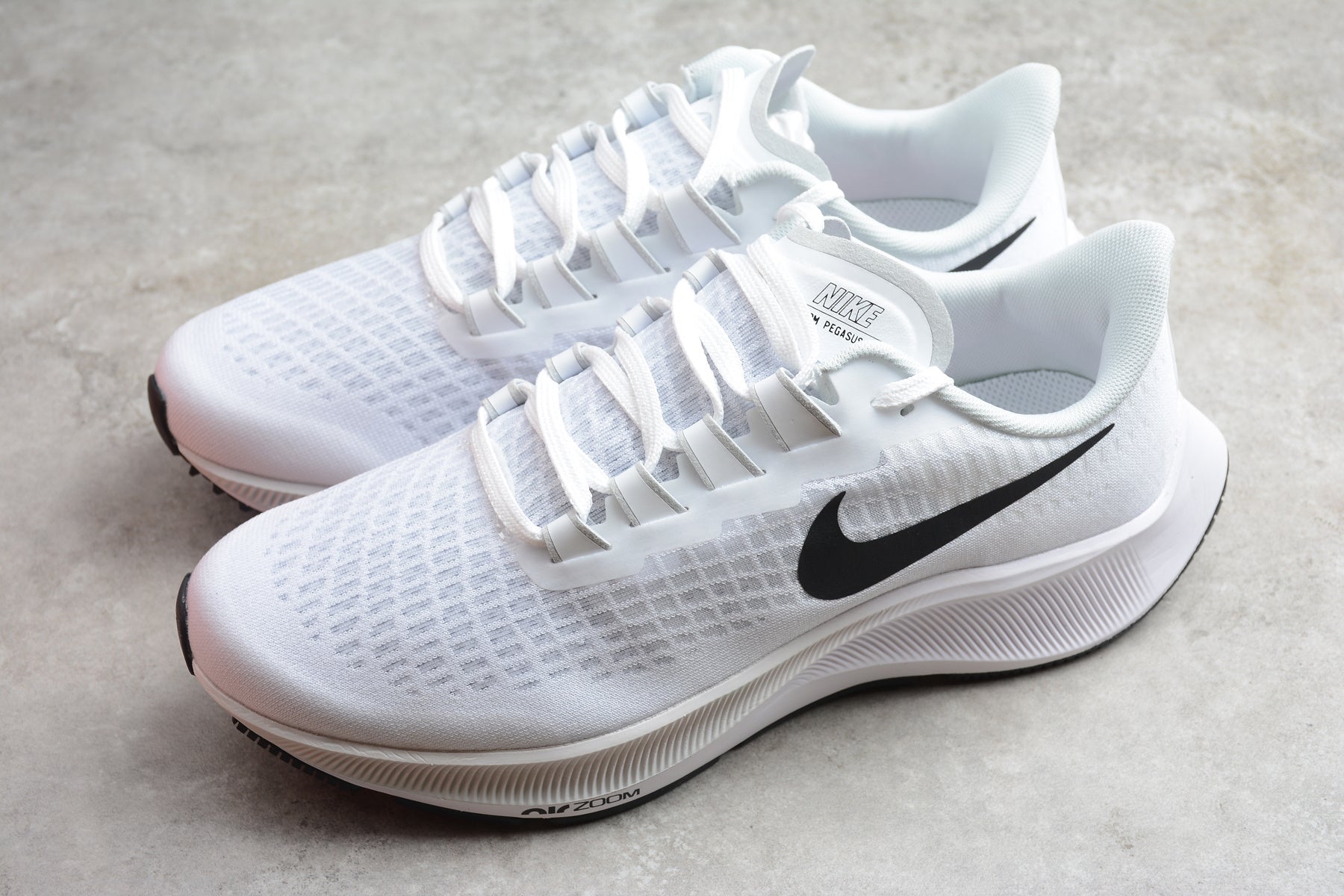 Nike Air Zoom Pegasus 37 White Black - Image 7