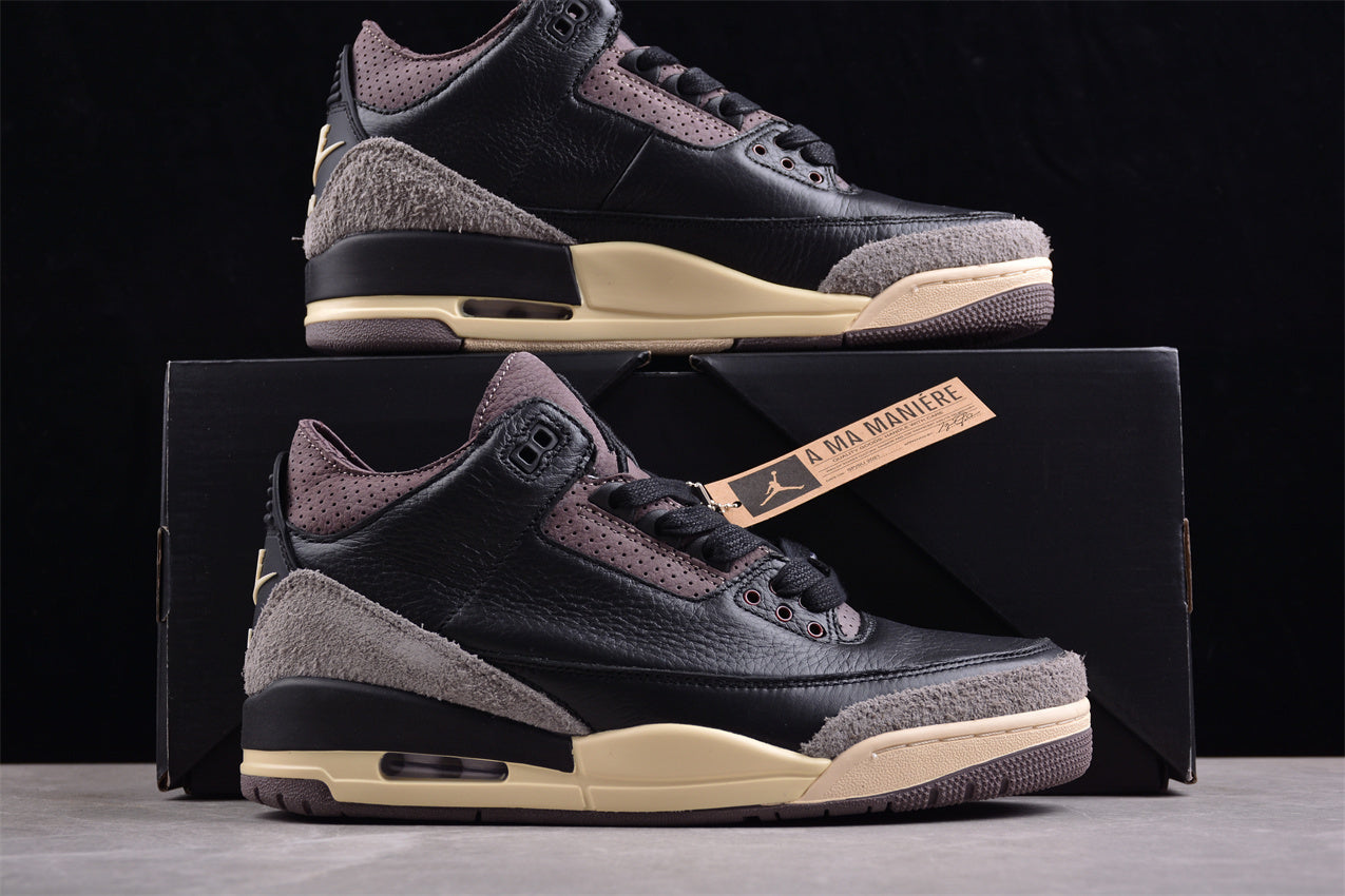 A Ma Maniere x Air Jordan 3 Retro "Black" AJ3 FZ4811-001 - Image 3