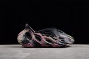 Colorful shoe on a black background