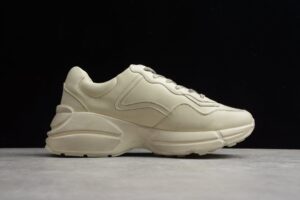 Authentic Gucci Rhyton Men's Distressed Ivory Soft Leather