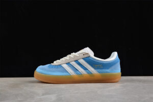 Bad Bunny adidas Gazelle Indoor — Blue and white