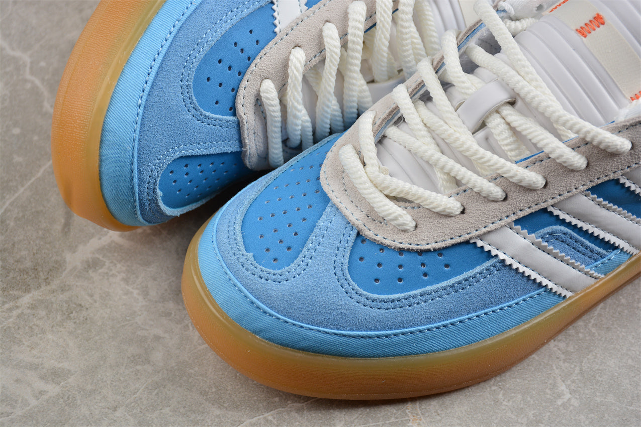 Bad Bunny adidas Gazelle Indoor — Blue and white - Image 3