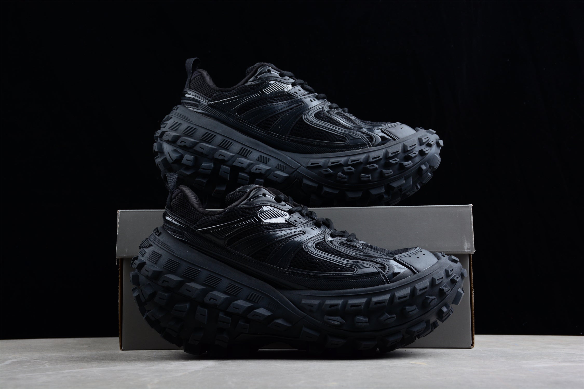 Balenciaga Defender Rubber Platform Sneakers - Image 3