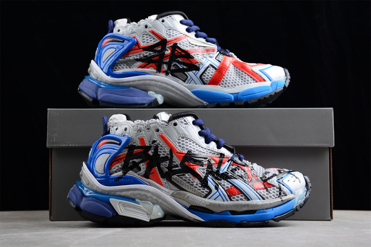Balenciaga Runner Kith Four.Color 7.0 21ss W3RB61264 - Image 3