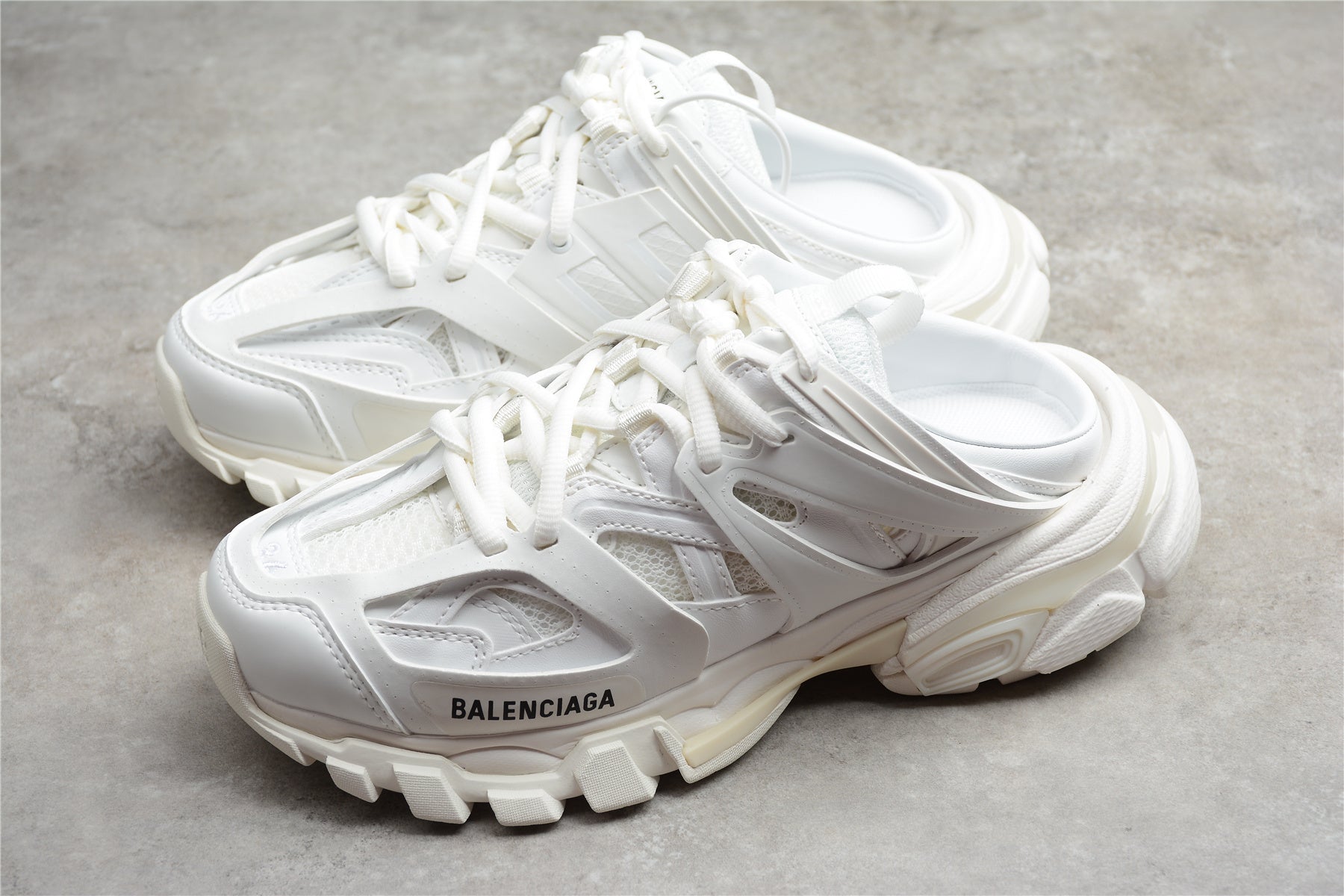 Balenciaga Track Mule White 653813-W3CP5-9000 - Image 3