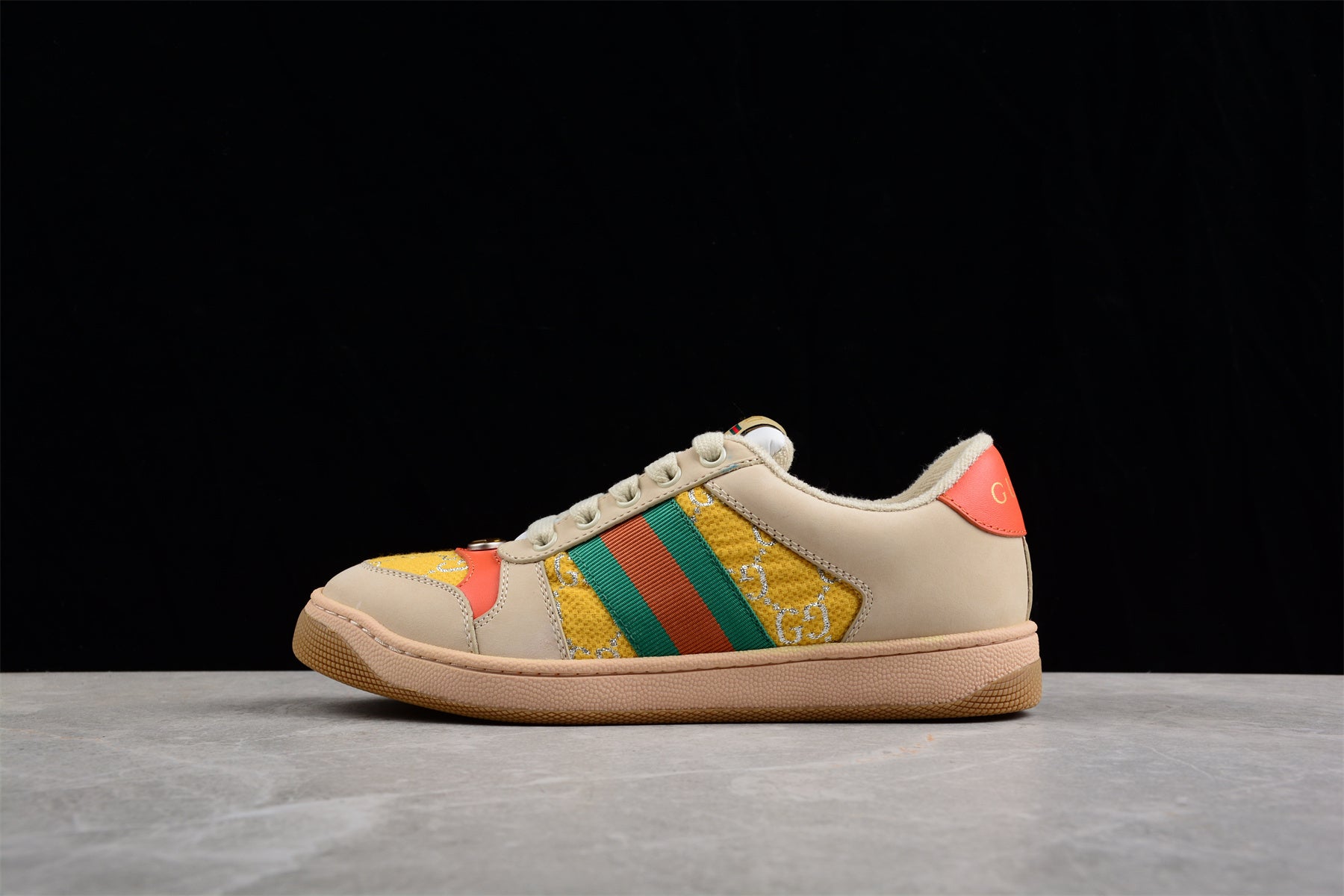 GUCCI Lame Web Screener Sneakers Dusty - Image 2