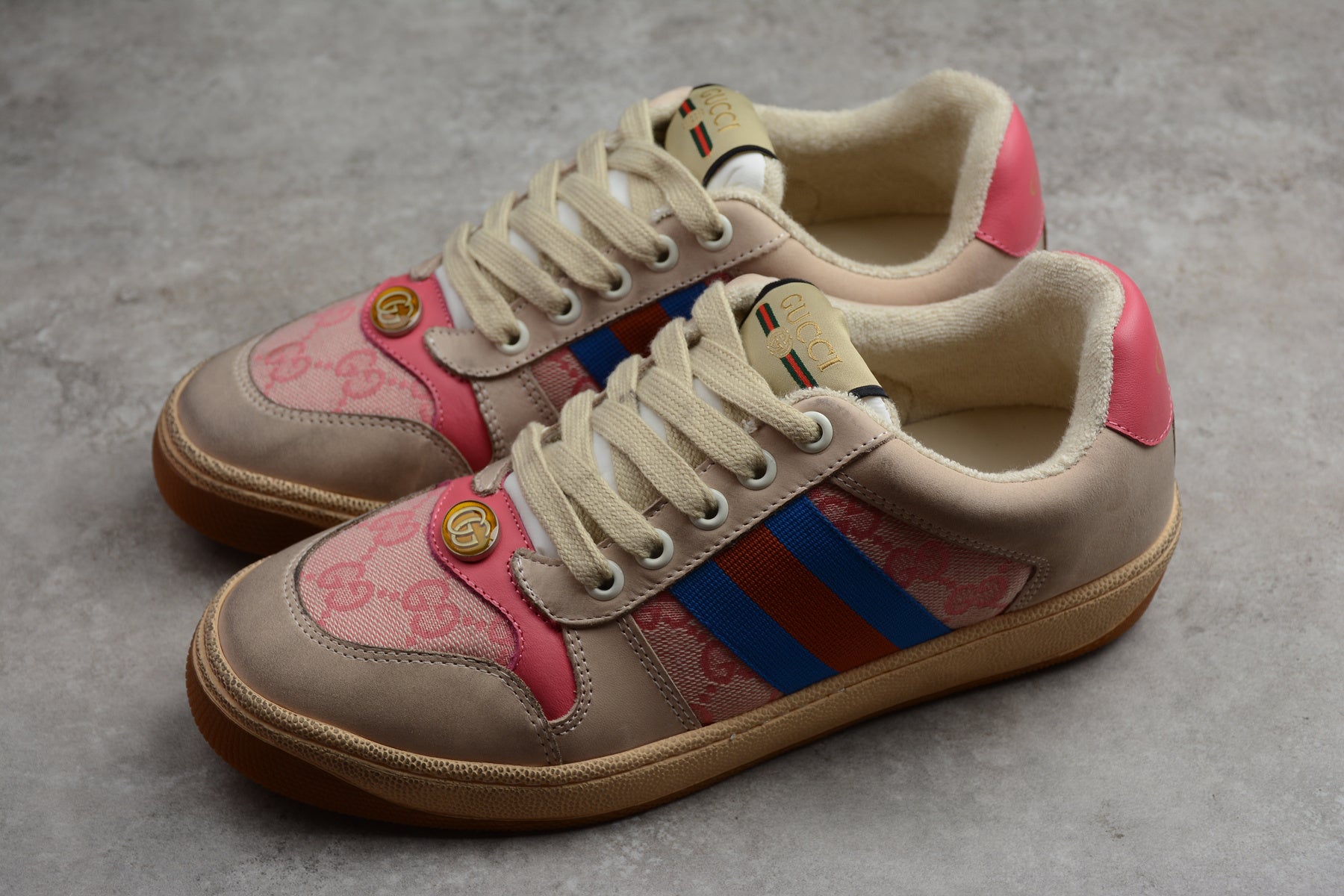 GUCCI Screener Series GG Enamel Pink Blue - Image 3