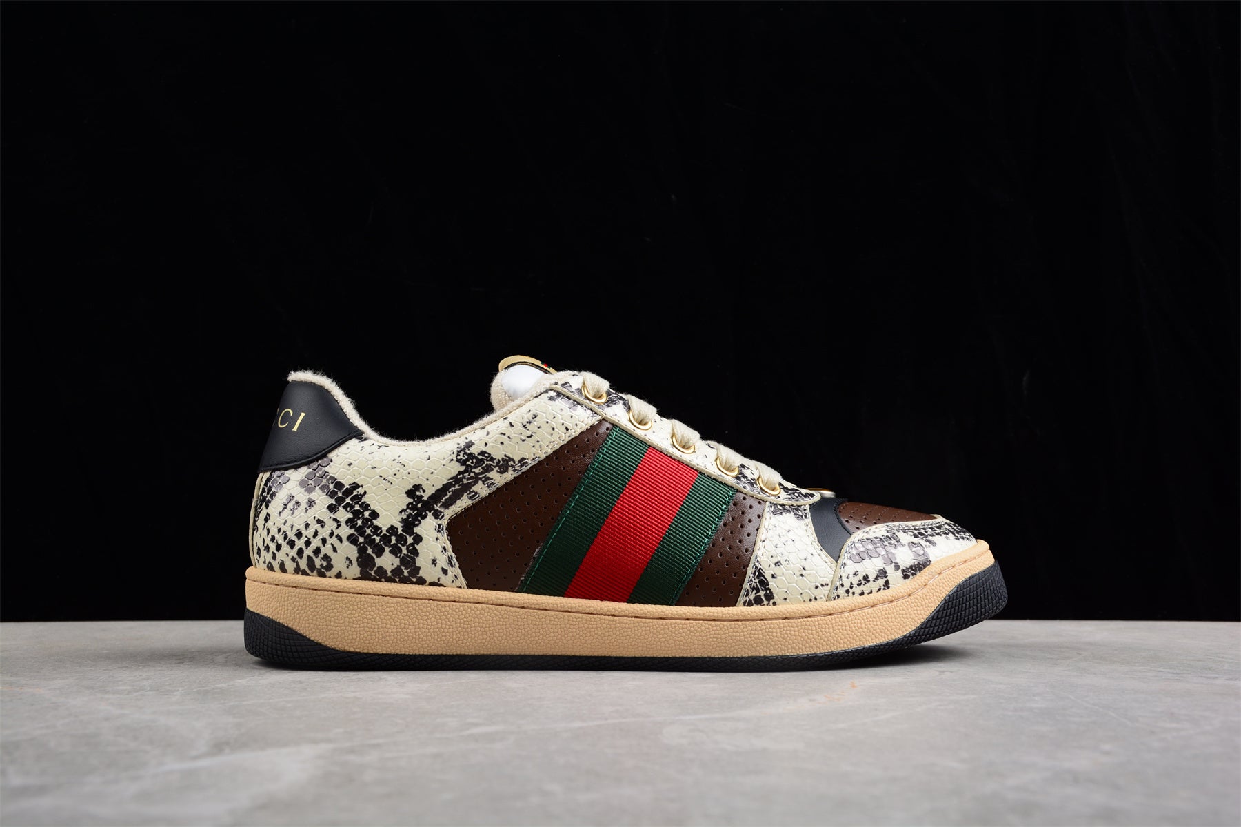 GUCCI Screener animalier low top sneakers