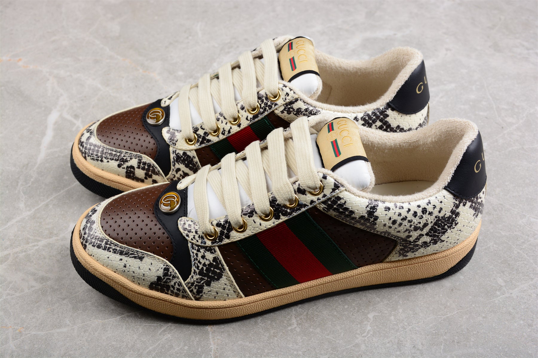 GUCCI Screener animalier low top sneakers - Image 3