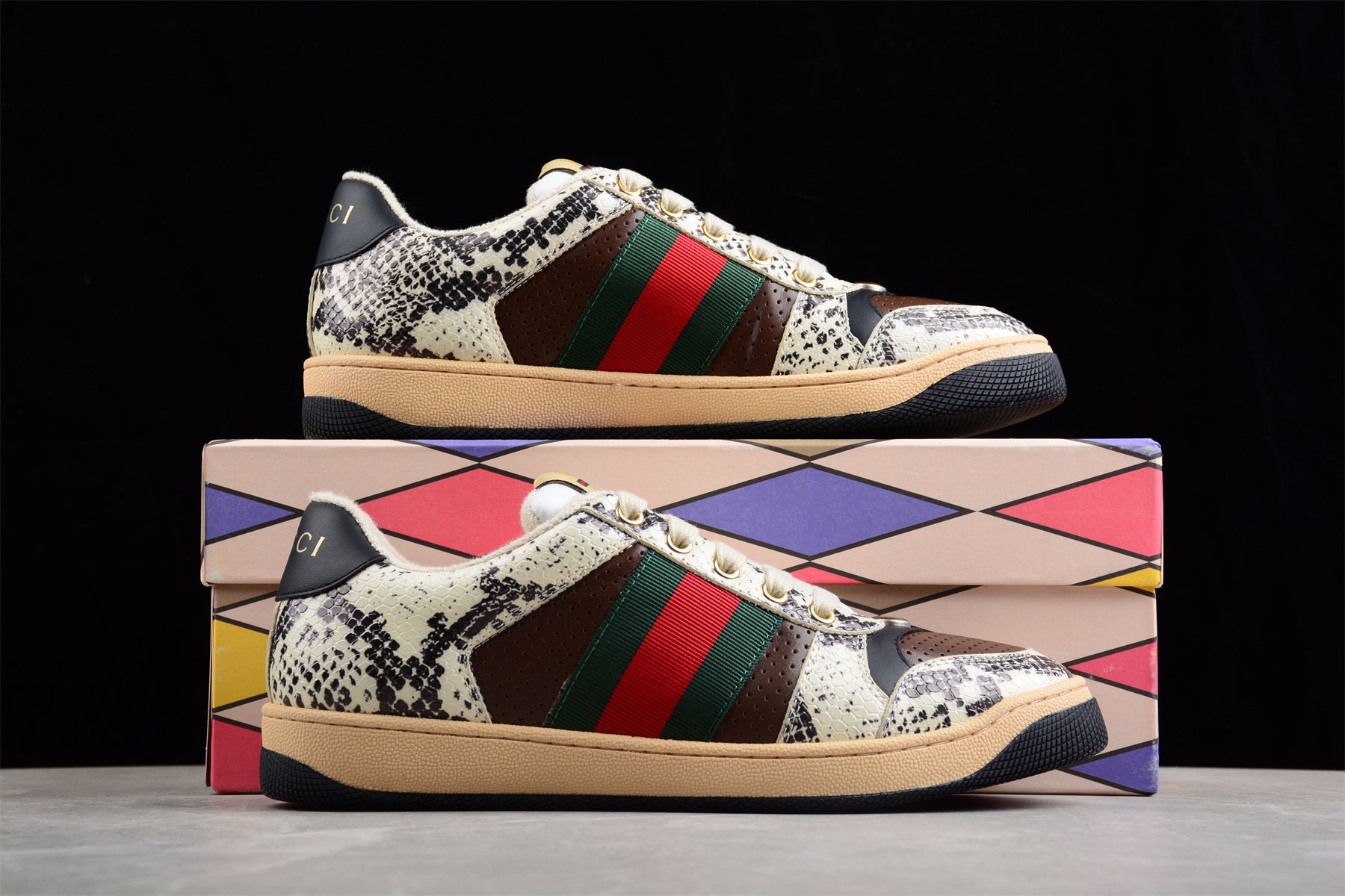 GUCCI Screener animalier low top sneakers - Image 4
