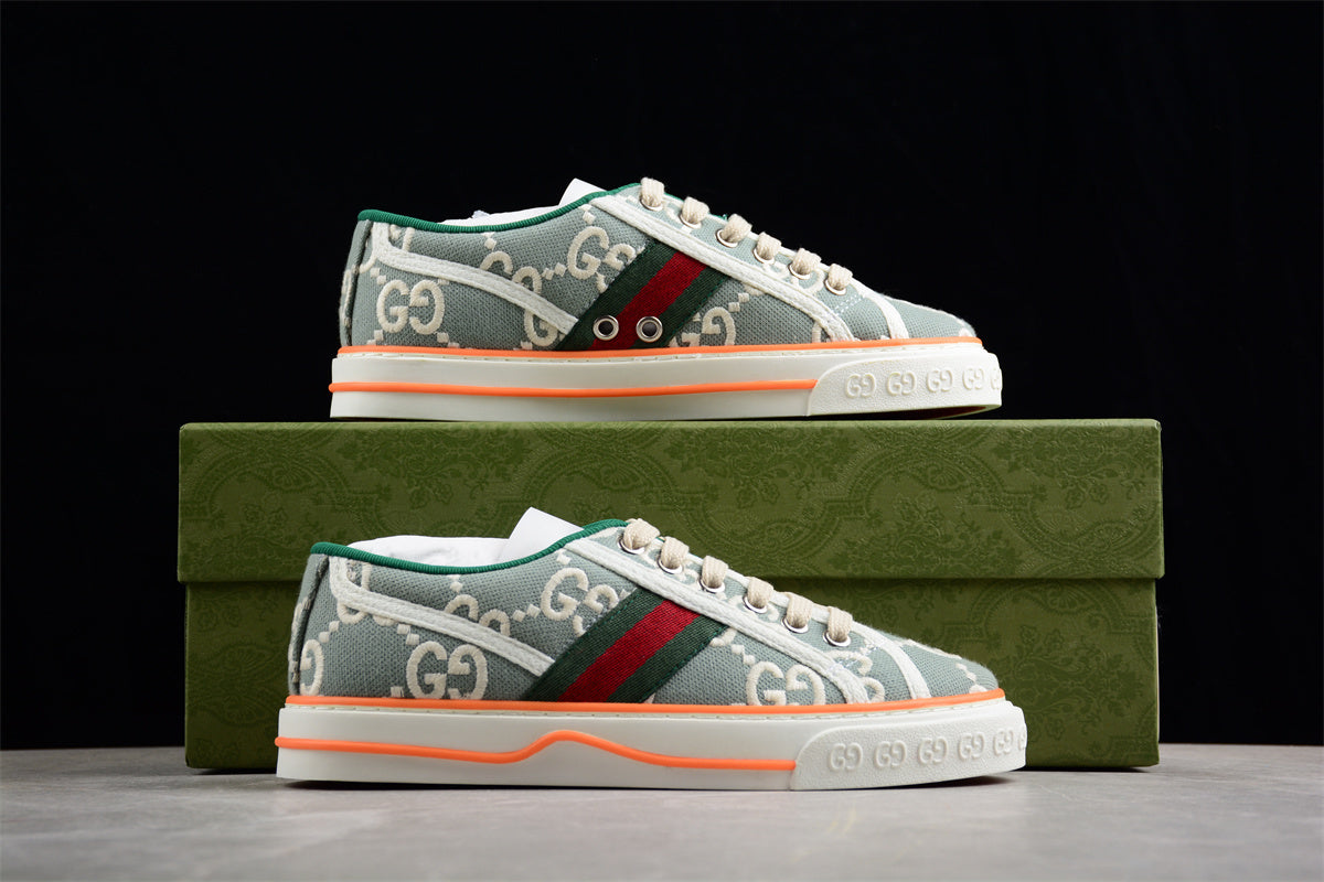 Gucci Tennis 1977 Low-Top Sneakers Women’s Blue - Image 4