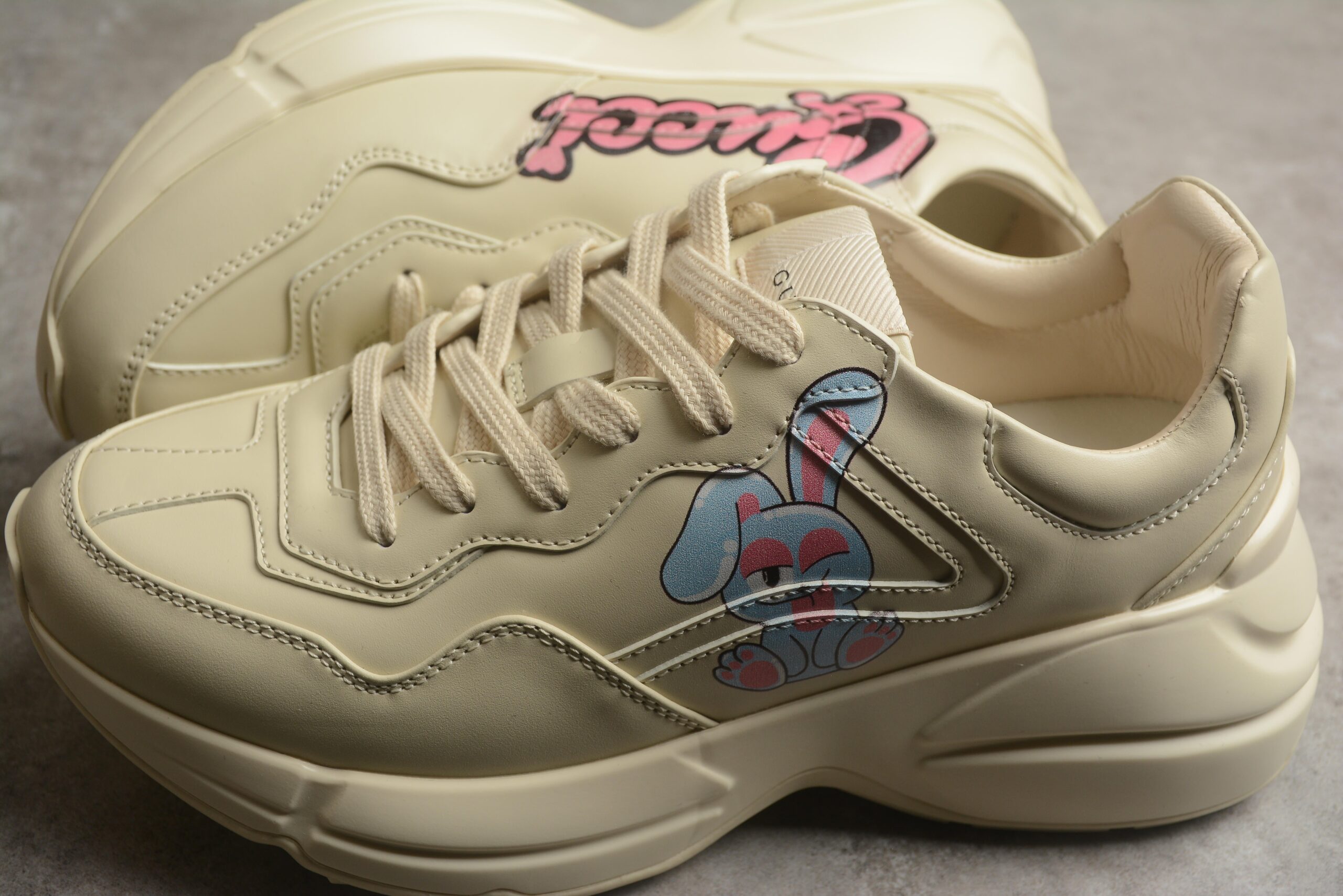 GUCCl leather low top sports dad shoes for women - Image 3