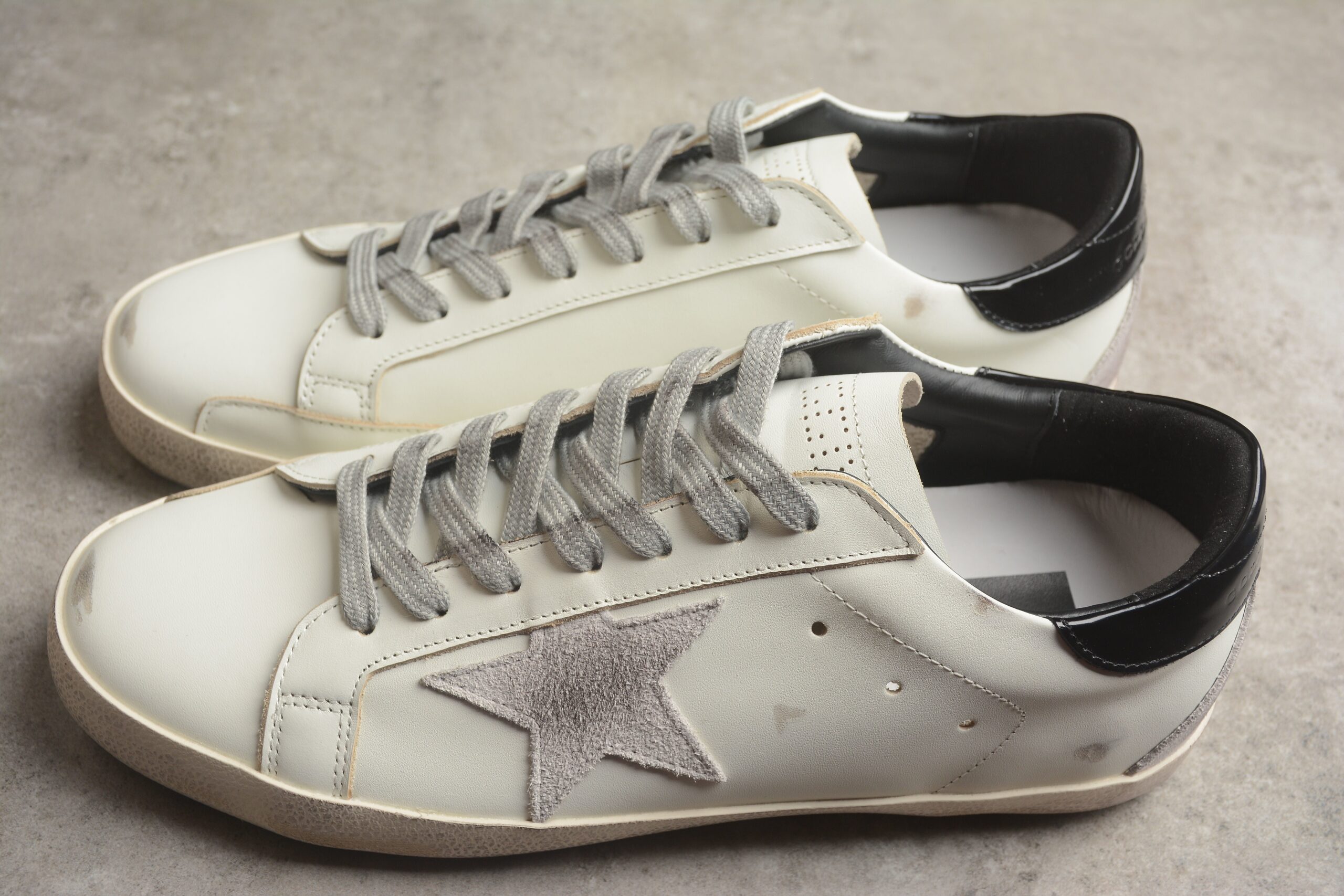Golden Goose Men's Leather Sneakers, Super Star - Image 3