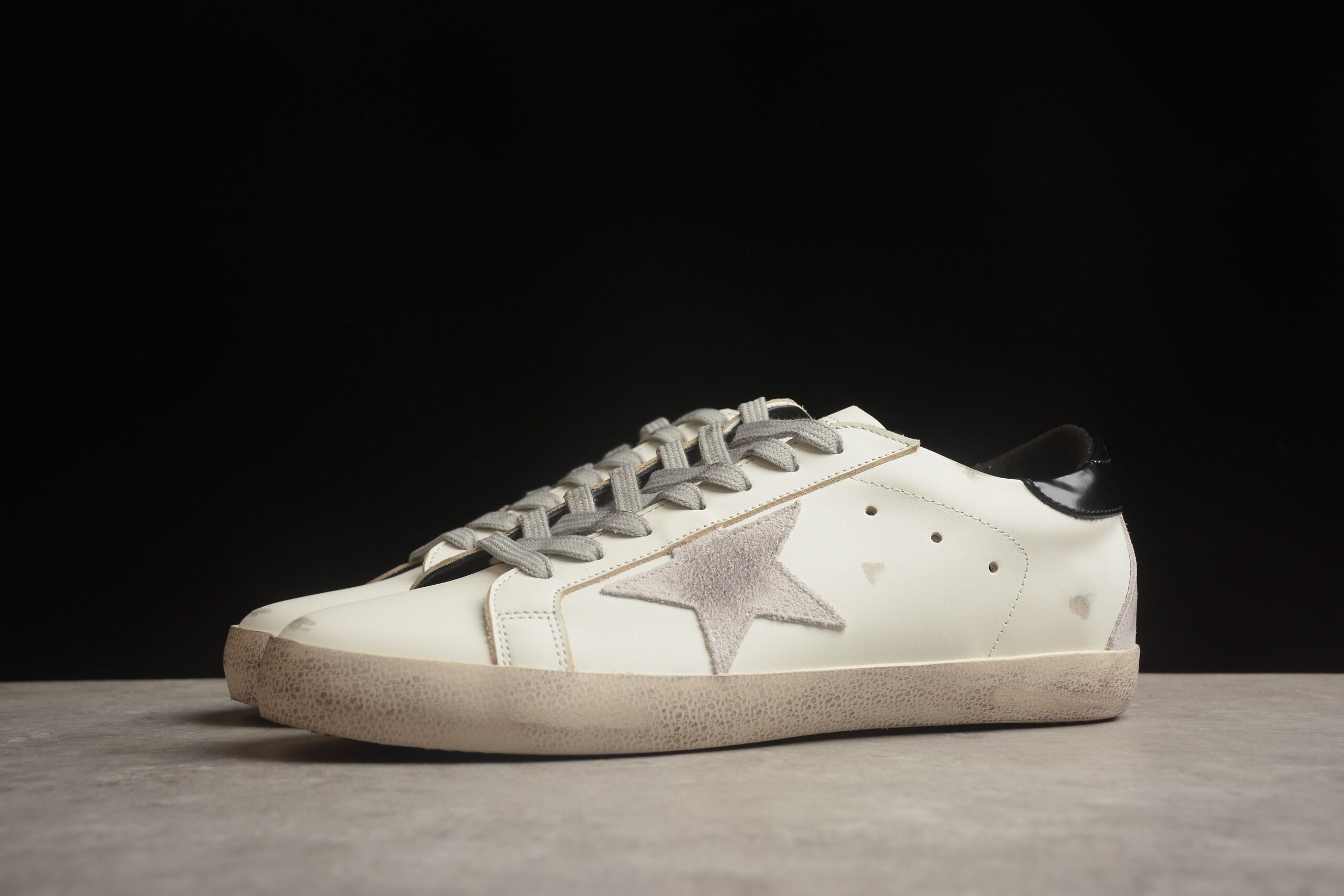 Golden Goose Men's Leather Sneakers, Super Star - Image 4
