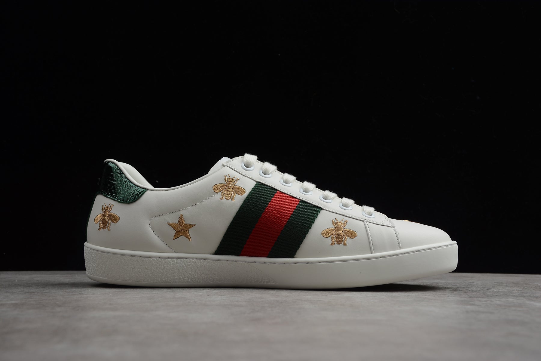 Gucci Ace Embroidered Bees and Stars