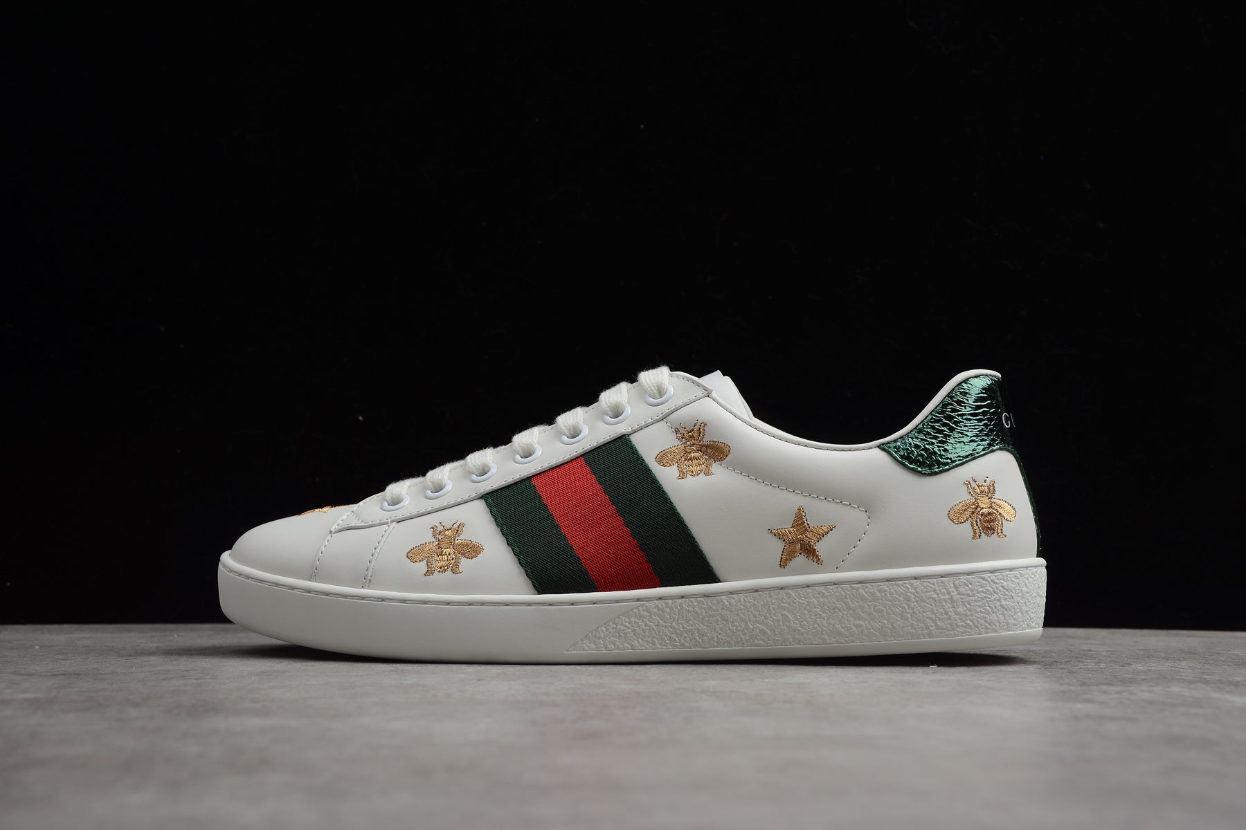 Gucci Ace Embroidered Bees and Stars - Image 2