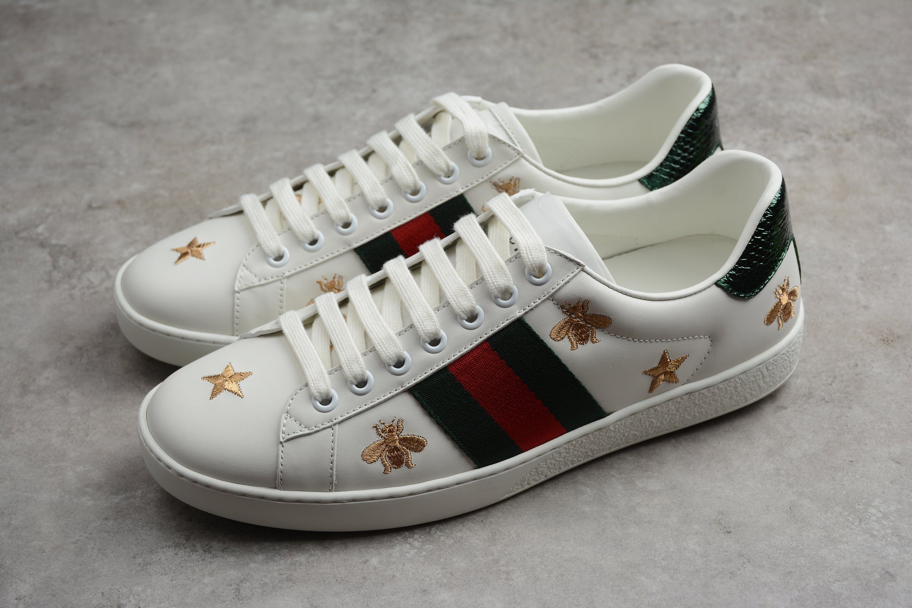 Gucci Ace Embroidered Bees and Stars - Image 3