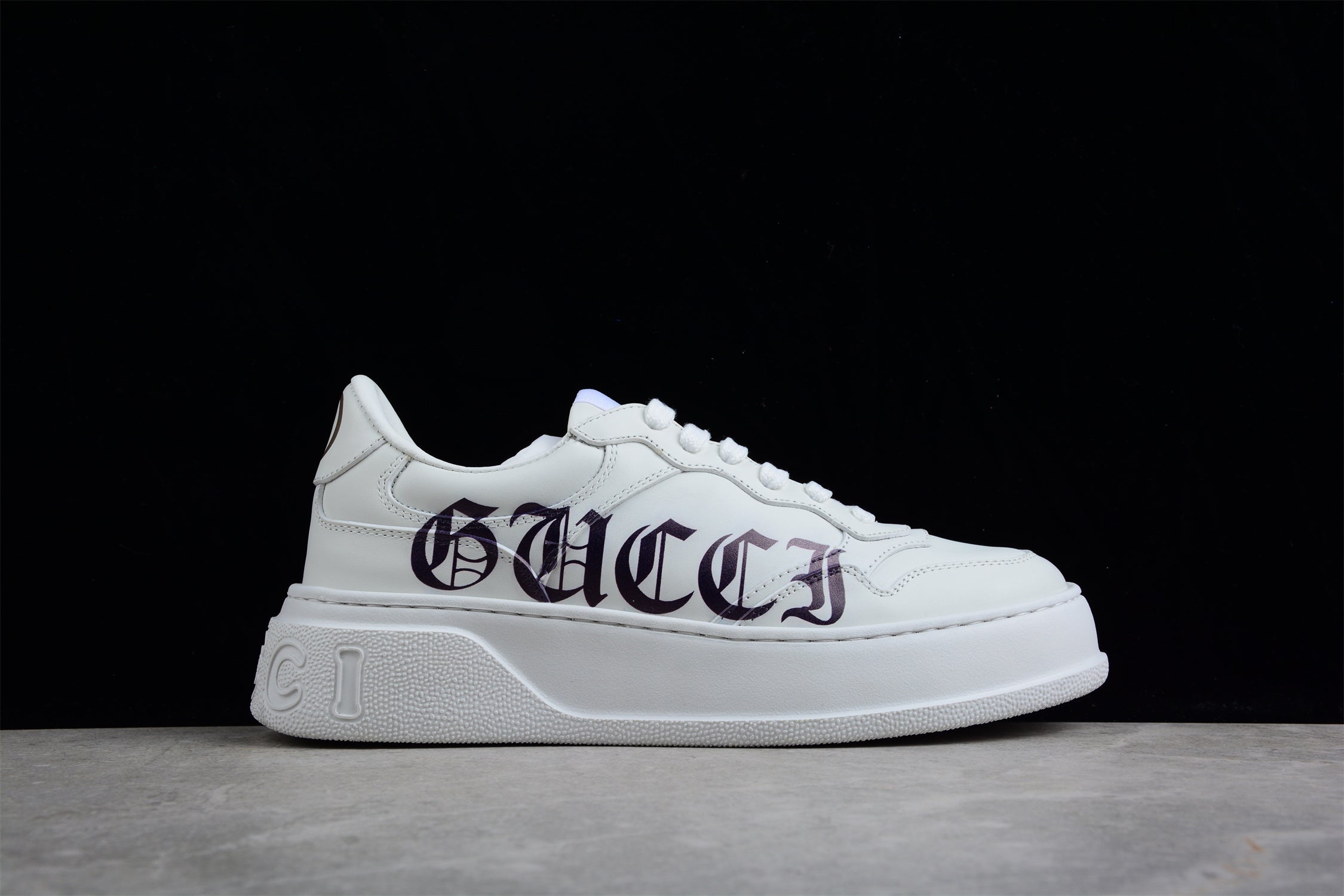 Gucci Blooming Love Sneakers 'White Black'