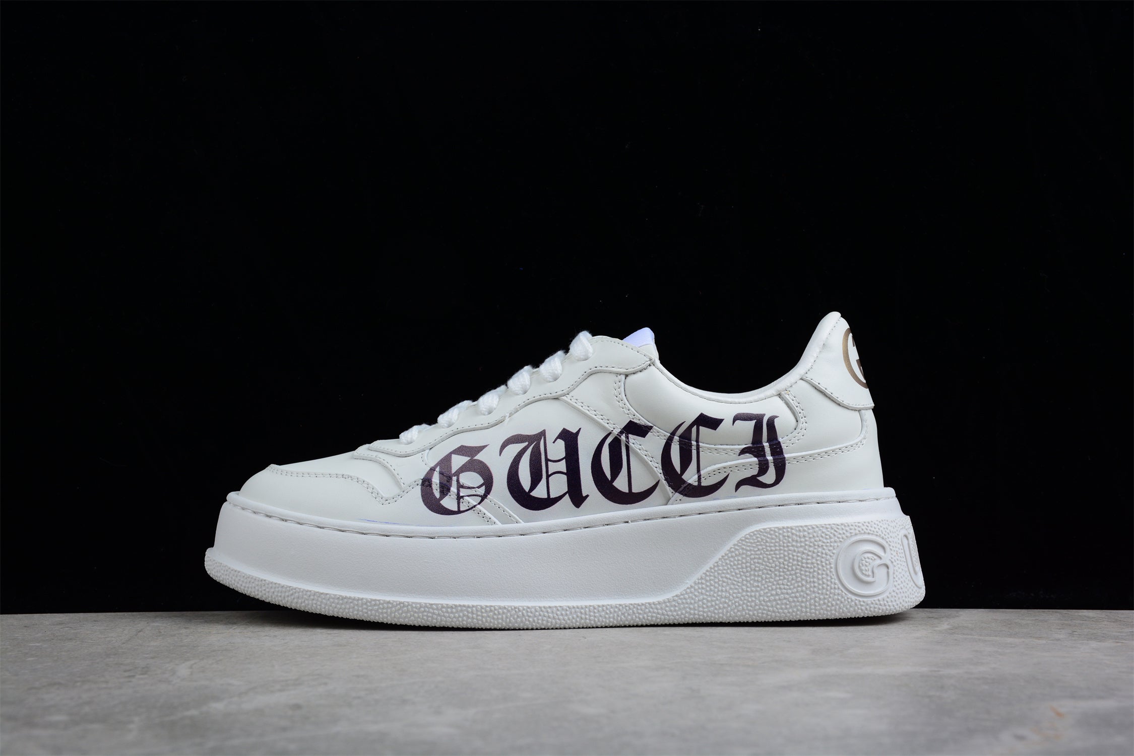 Gucci Blooming Love Sneakers 'White Black' - Image 2