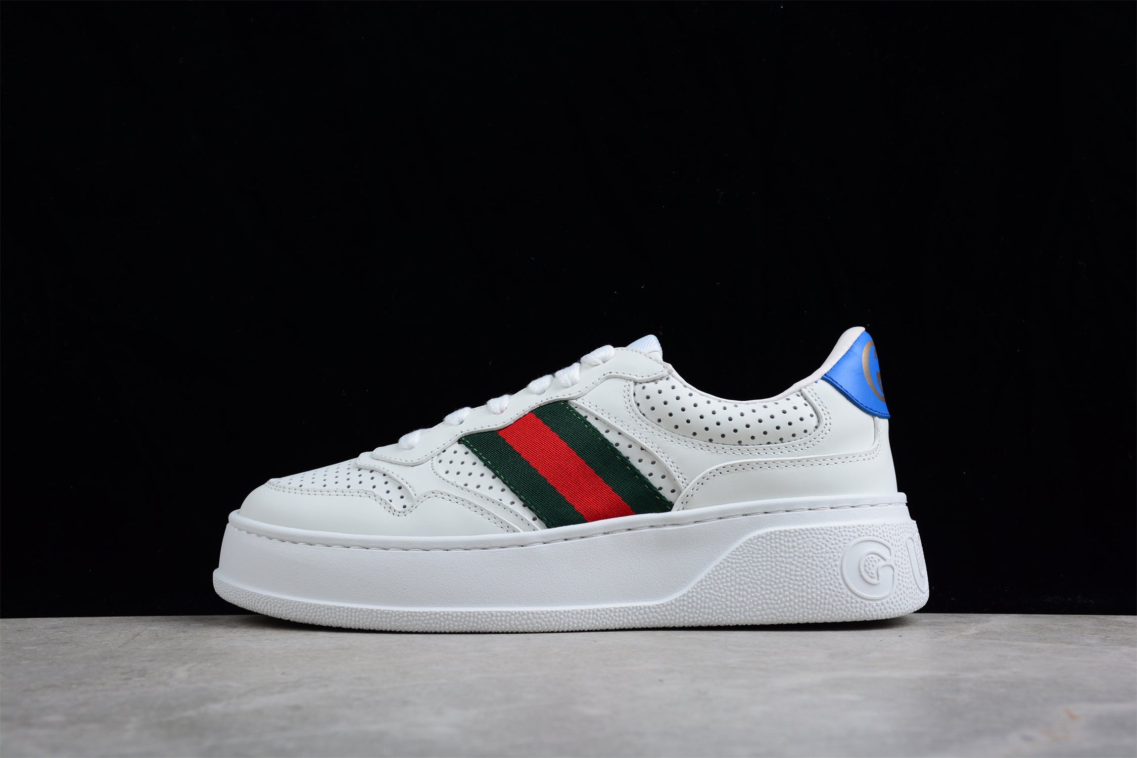 Gucci Chunky GG Web Sneaker White Blue - Image 2