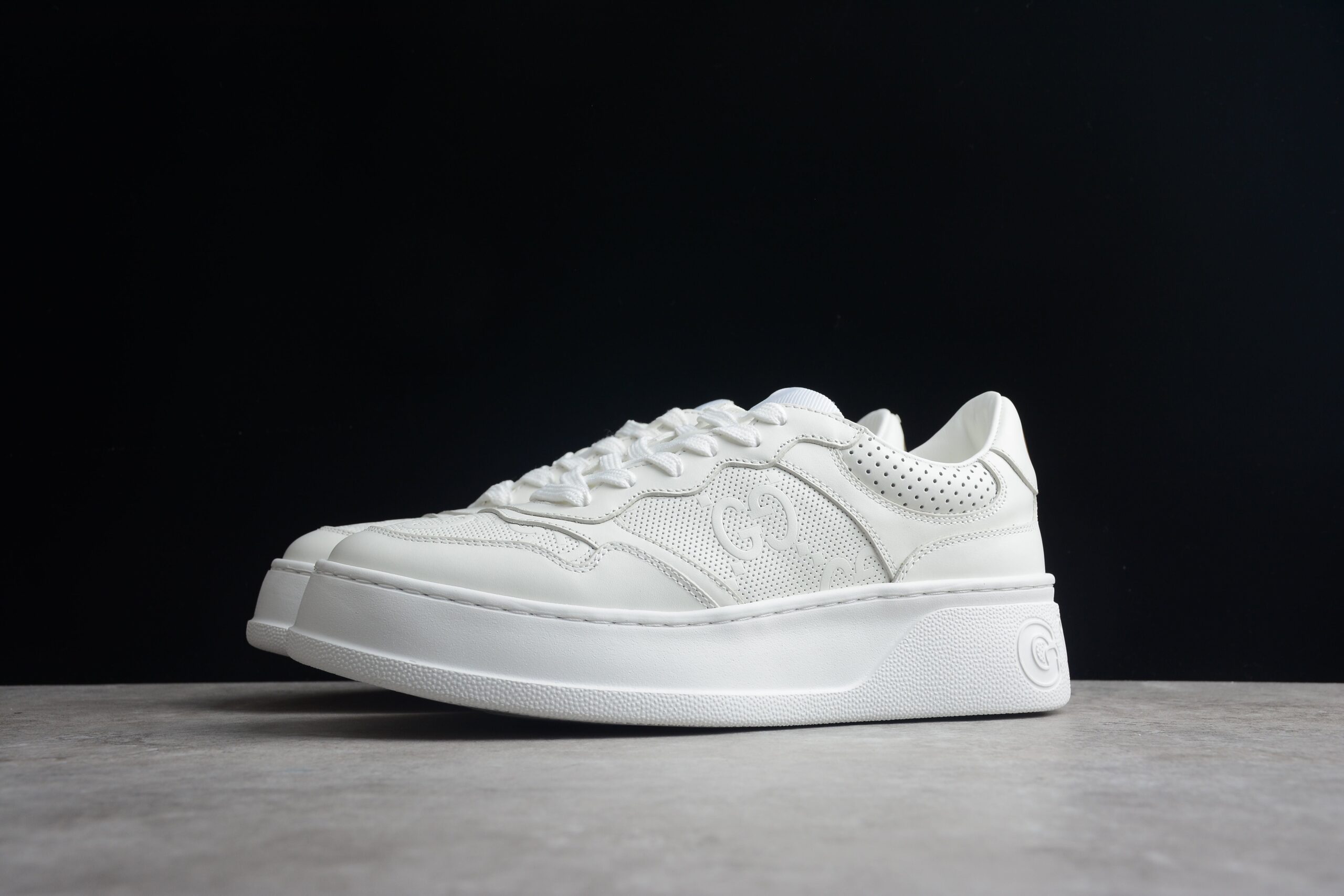 Gucci GG Embossed White Leather (Women's) - Image 4