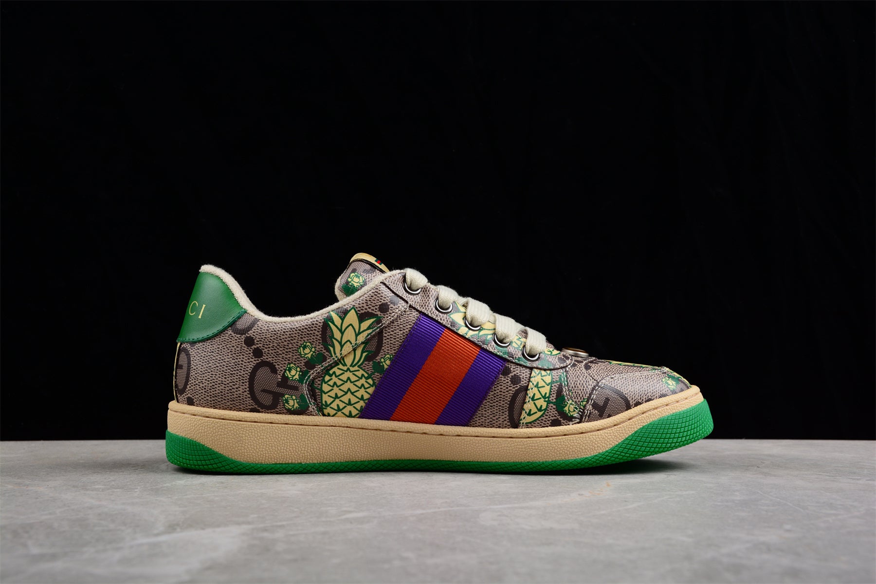 Gucci GG Supreme Maxi Pineapple Rose