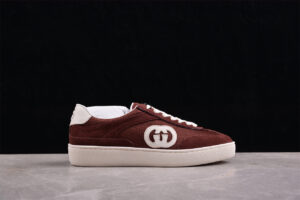 Gucci Interlocking Red White Suede
