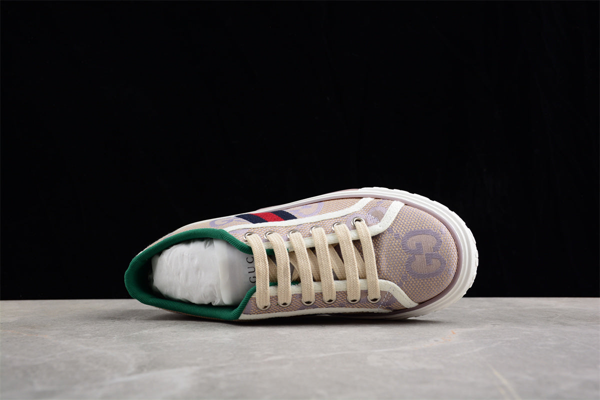 Gucci Jumbo GG Tennis 1977 Beige Lilac Canvas - Image 5