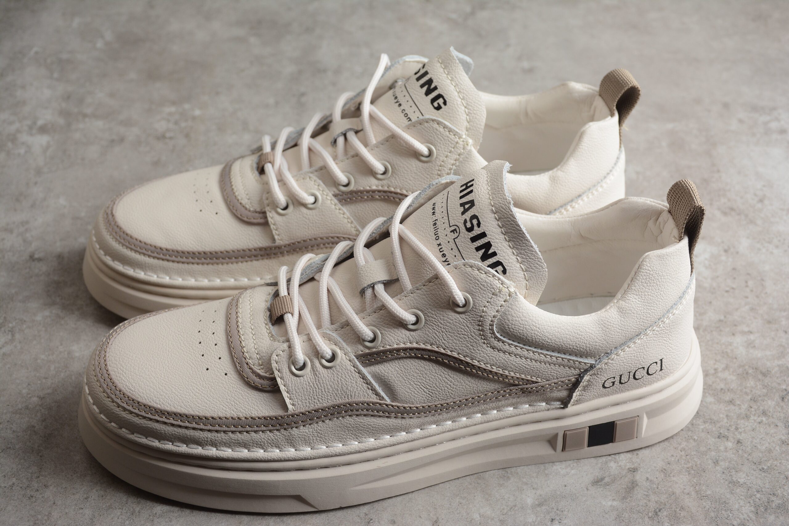 Gucci Letter Pattern Lace-Up Board Shoes - Image 3