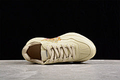 Gucci Cat Printed Logo Laiton Sneakers - Image 4