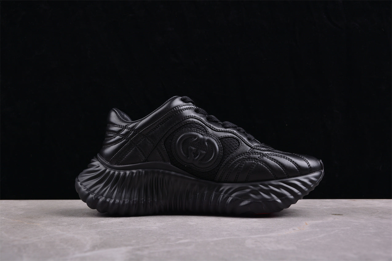 Gucci Ripple Black Leather