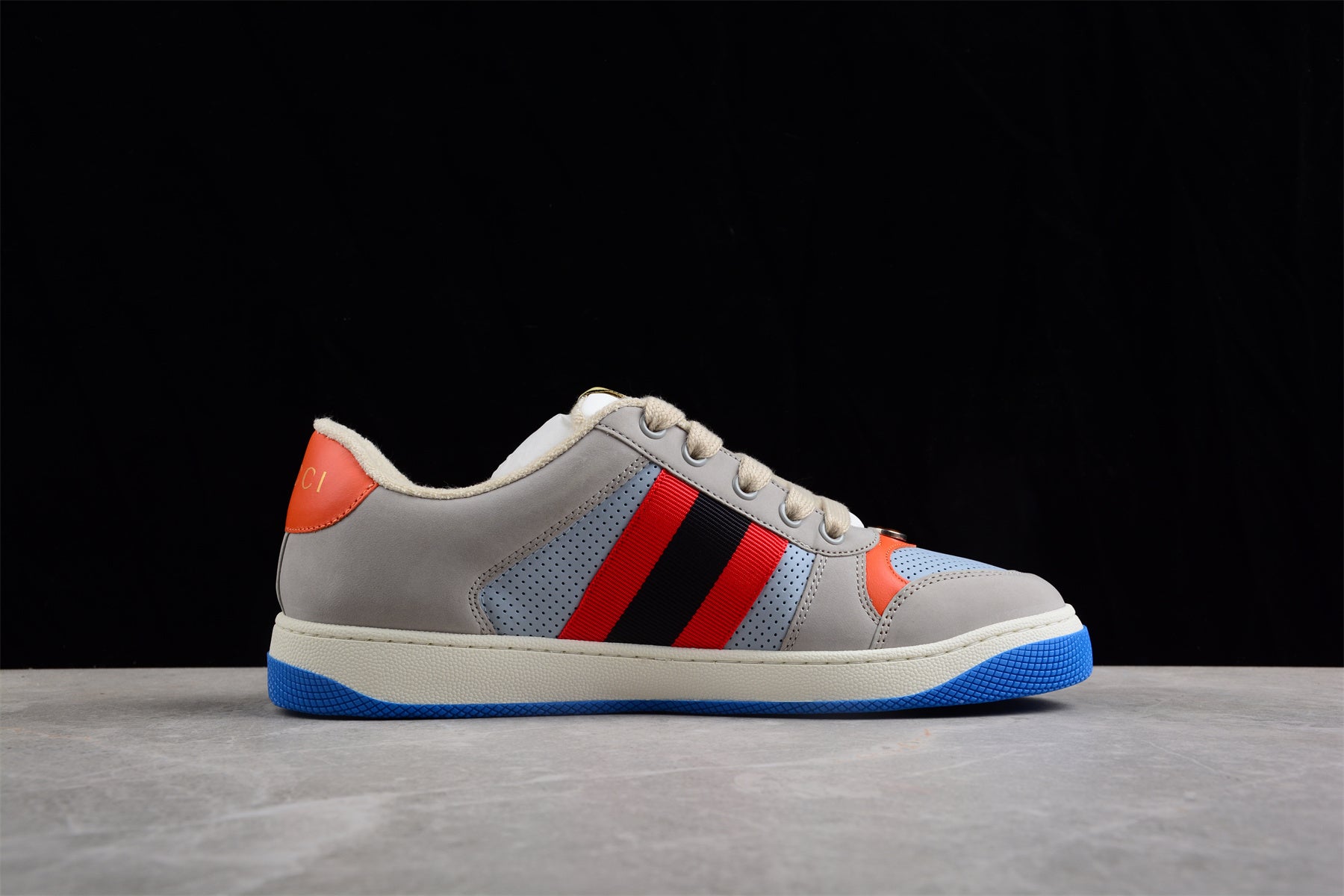 Gucci Screener Lovelight Grey Suede