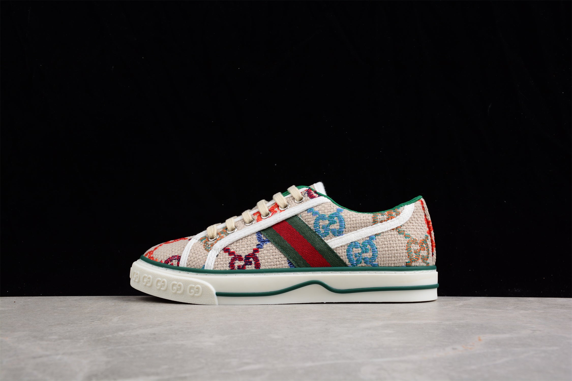 Gucci Tennis 1977 GG Logo White Multi - Image 2