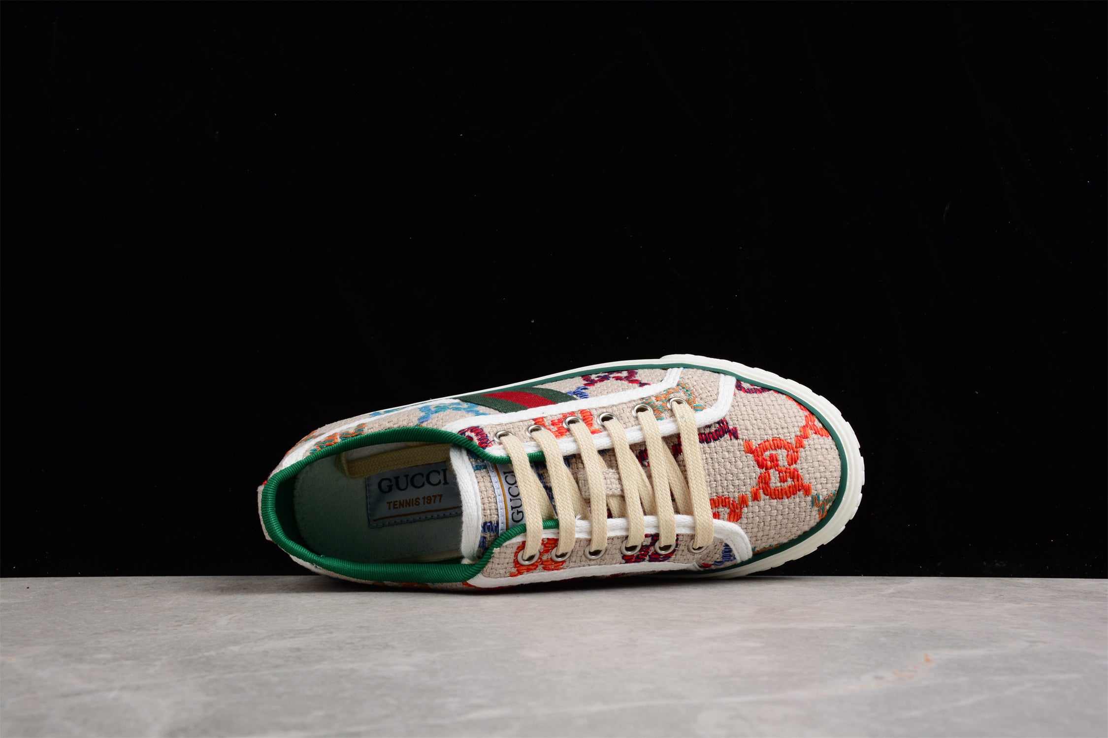 Gucci Tennis 1977 GG Logo White Multi - Image 5