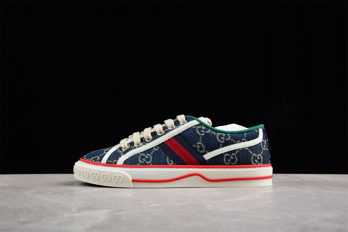 Gucci Tennis 1977 Men's Blue/White Denim Sneakers - Image 2