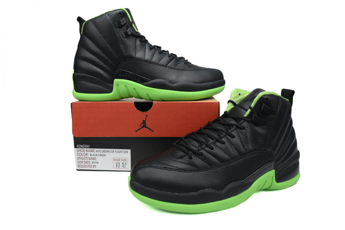 Jordan Air Jordan 12 Retro Black Green - Image 4