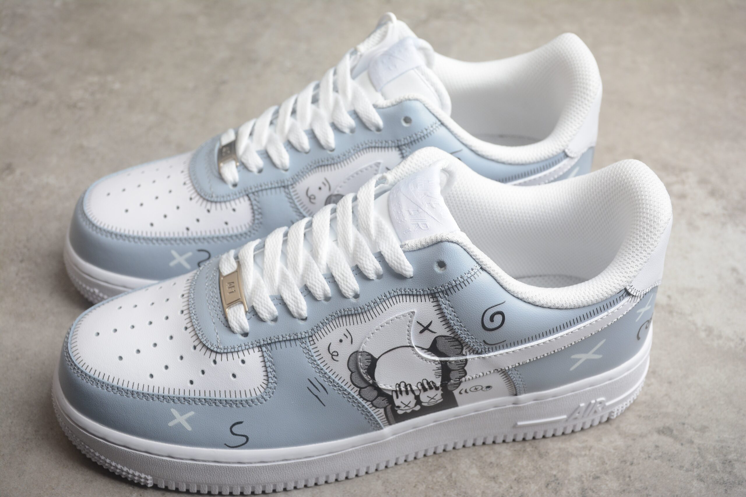Kaws x Nk Air Force 1'07 Low CW2288-111 - Image 3
