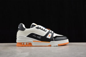 Louis Vuitton LV Trainer Orange / Black / White