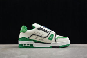 Louis Vuitton LV Trainer White Green