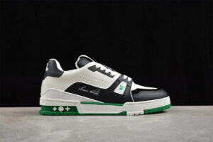 Louis Vuitton LV Trainer White Green