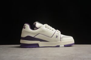 Louis Vuitton LV Trainer White Purple