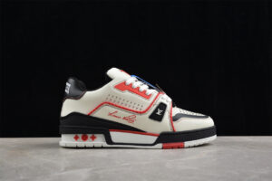 Louis Vuitton LV Trainer White Red Black