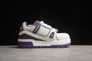 Louis Vuitton LV trainer White Purple
