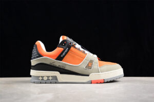 Louis Vuitton Trainer Sneaker Low Grey Black Orange