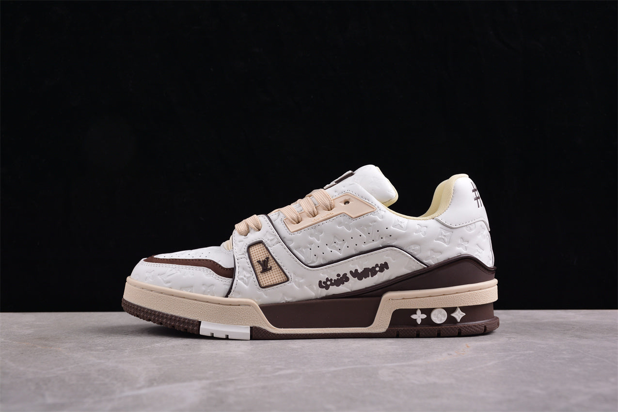 Louis Vuitton by Tyler the Creator LV Trainer White Mocha - Image 2