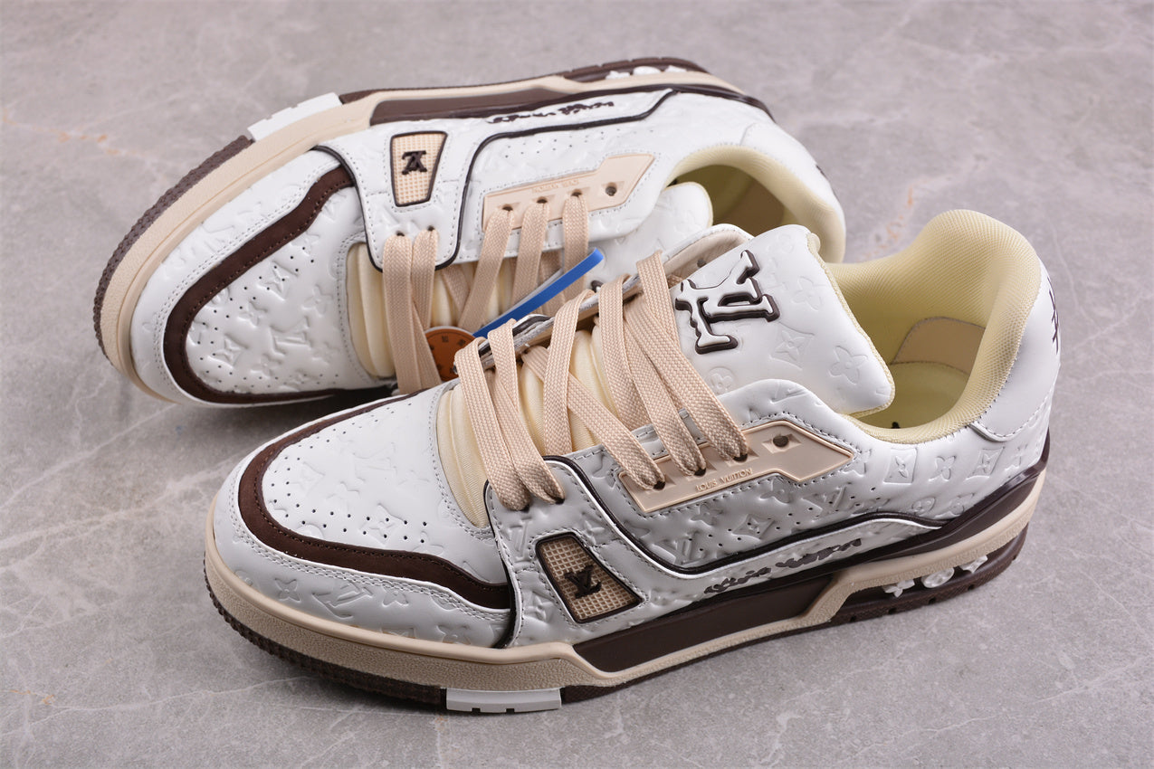 Louis Vuitton by Tyler the Creator LV Trainer White Mocha - Image 3
