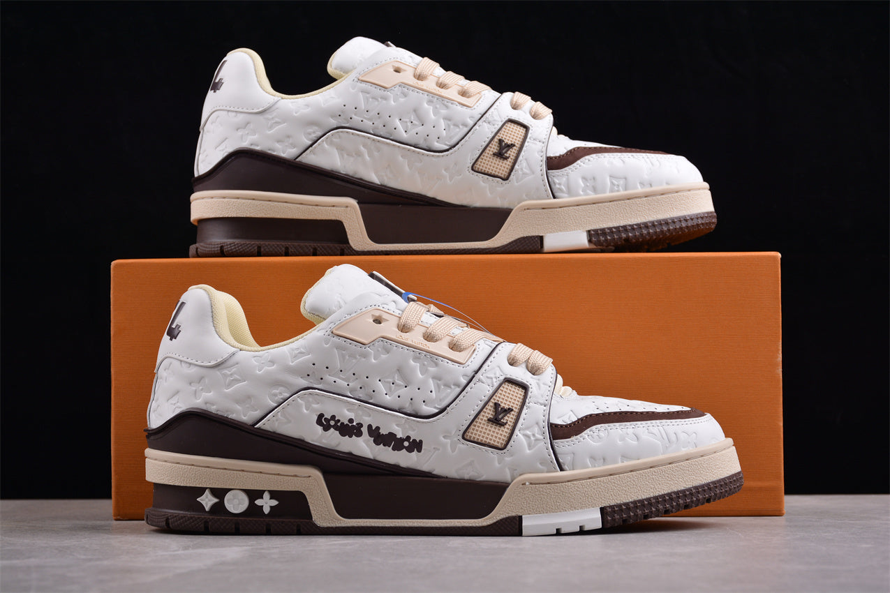 Louis Vuitton by Tyler the Creator LV Trainer White Mocha - Image 4