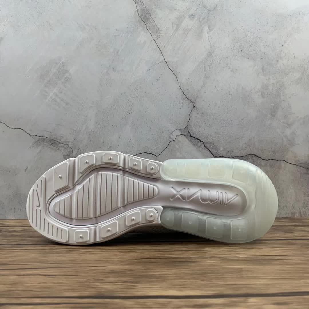 Nike Air Max 270 Flyknit Triple White - Image 5