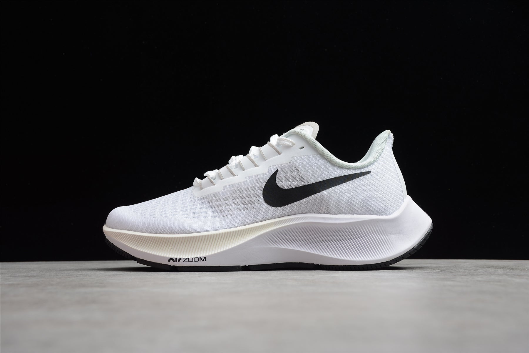 Nike Air Zoom Pegasus 37 White Black - Image 2