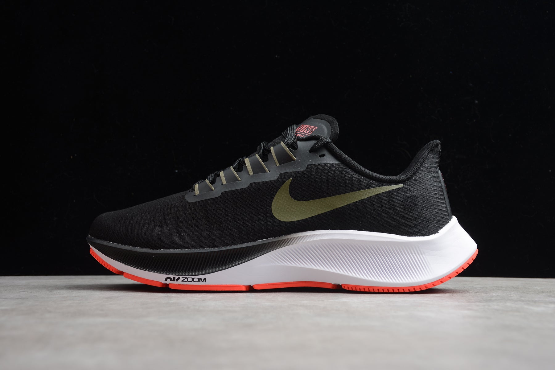 Nike Air Zoom Pegasus 37 Black Olive Aura - Image 2